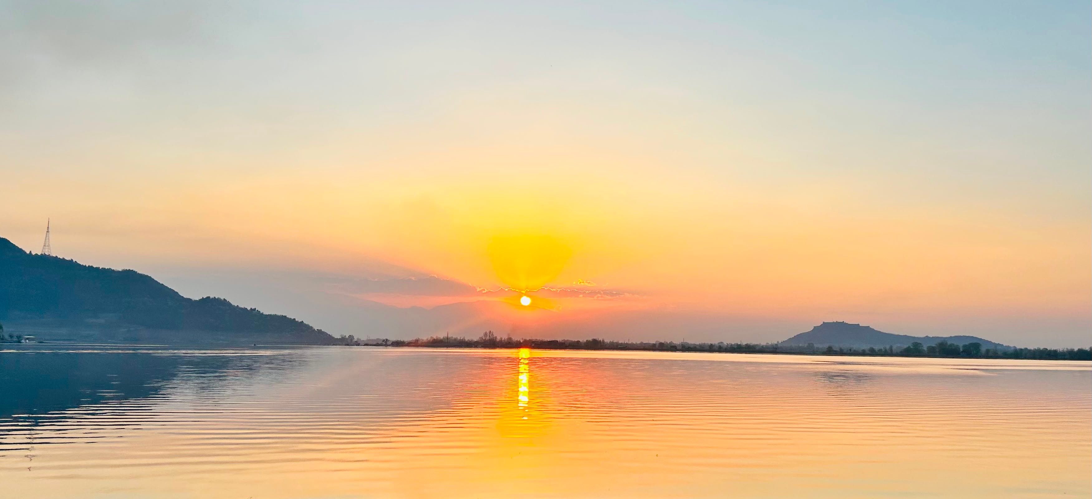 Dal Lake — a still, reflective landscape